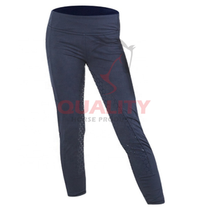 Collants équestres confortables en tissu doux au toucher sécurisés à taille haute pour femmes, idéaux pour l'équitation et les activités de plein air - Product Image 3