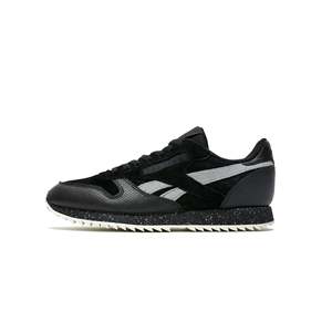 Zapatos Deportivos Clásicos para Hombre Ripple BS9726 de Cuero Premium con Forro de Malla Negra - Product Image 1