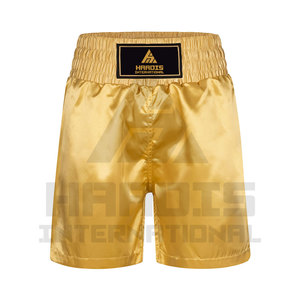 High Quality <b>Polyester</b> Men's Boxing Shorts Training Wear Heat-Transfer Printed Customizable Design - Product Image 1