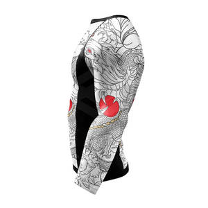 Personalizar el diseño de su propia ropa de entrenamiento Hombres Rash Guard Etiqueta privada Hombres Rash Guard - Product Image 2