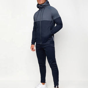 Custom Men'S Jogging Jogger Tracksuits Plus Size <b>Full</b> <b>Zip</b> <b>Up</b> <b>Hoodie</b> Suit - Product Image 1