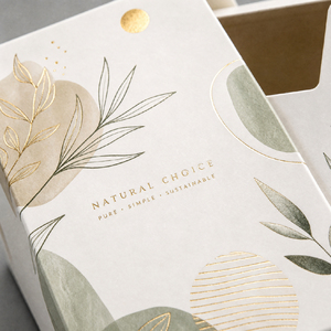 Caja de Papel Blanca con Tapa Deslizante Lateral Ecológica con Logotipo Personalizado, Caja de Embalaje Deslizante con Estampado Botánico para Productos de <span class=keywords><strong>Cigarrillos</strong></span> y Té - Product Image 5