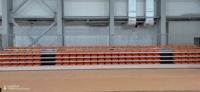 JY-706 Tribune télescopique personnalisée en usine, sièges rétractables pour stade, salle de sport scolaire, basketball