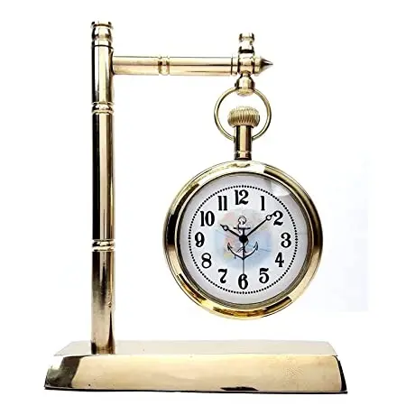 金属製の卓上時計ホテルのオフィスや学生に最適な複数の仕上げ目覚まし時計ミニスモールデスククロック