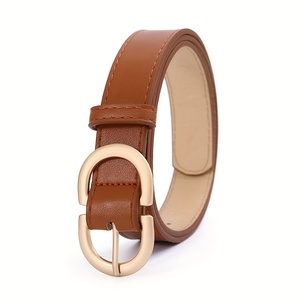 เข็มขัดหนังวัวแท้พร้อมโลหะผสมอัตโนมัติสำหรับหัวเข็มขัดสายรัดข้อมือแฟชั่นลายสก๊อตแบบเรียบง่าย - Product Image 2