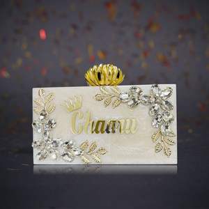 กระเป๋าคลัทช์สุดหรูสำหรับผู้หญิงกระเป๋าคลัทช์สำหรับงานแต่งประดับด้วยลูกปัดไข่มุกพลอยเทียม - Product Image 6