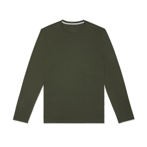 เสื้อยืดแขนยาวผู้ชายสำหรับฤดูหนาว ผ้าฝ้าย 100% ระบายอากาศได้ดี เป็นมิตรกับสิ่งแวดล้อม สตรีทแวร์ คุณภาพพรีเมียม - Product Image 1