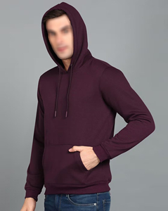Wholesale 100% Cotton Men's Hoodies with Custom DTF Printed Logo Embroidered Streetwear in Solid Colours Breathable Comfortable - Product Image 4