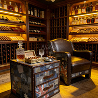 Fauteuil d'appoint de luxe vintage en cuir véritable avec patchwork Union Jack et motif drapeau britannique pour club, bar, salle