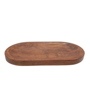 Bandeja de servicio de madera de mango en bandeja de mesa de color natural para servir alimentos para el hogar y hoteles suministros hechos a mano personalizados - Product Image 5