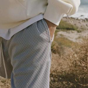 Short de jogging court en tissu maille pour hommes, léger et respirant, pantalon en maille pour l'été, pantalon court en maille décontracté pour hommes, vente en gros - Product Image 6