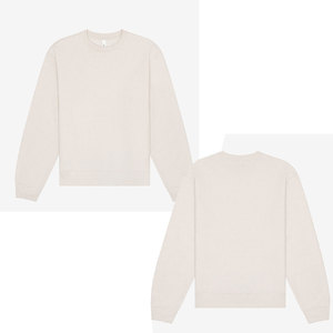 Sweat-shirt unisexe à col rond, coupe ample, pour l'hiver, avec impression numérique, 100% coton, polaire léger à moyen - Product Image 2