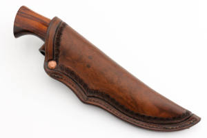 Las mejores ventas Cuchillo de caza al aire libre con capas de mango de madera San Mai Damasco Cuchillos de supervivencia Cuchillo de hoja fija - Product Image 6