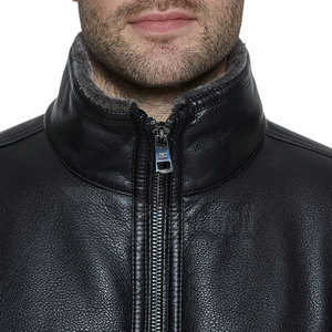 Factory Manufacture Solid Color Men <b>Leather</b> <b>Jacket</b> Design Your Own Product <b>Leather</b> <b>Winter</b> <b>Jacket</b> - Product Image 6