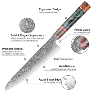 มีดเชฟสไตล์ญี่ปุ่นมีดทำครัวทำจากคาร์บอนสูงปรับแต่งได้ - Product Image 3