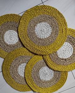 Hermosas almohadillas de bambú hechas a mano con patrón artesanal directamente de fábrica - Product Image 6