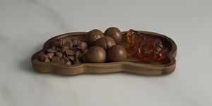 ถาดเสิร์ฟรูปหมูเล็กทำจากไม้กระถินเทศ - Product Image 2