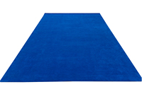 Crystal Velvet Modern Simple Nordic Fashion Blue Gilt Abstract 100% Bamboo Silk Non-Slip High Pile Handmade Transitional