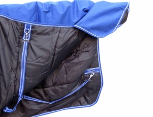 맞춤형 100-300gsm 겨울용 말 콤보 러그 1200 데니어 립스탑 듀얼 톤 방수 말 러그 스퀘어 드레사지용 나일론 캔버스 - Product Image 3