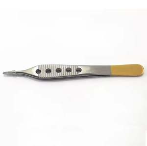 คีมผ่าตัด Adson สีน้ำตาลขนาด12ซม. ใช้สำหรับการผ่าตัดเกรด1X2ฟันจากเยอรมันคีมผ่าตัดด้วยมือทำจากสเตนเลสสตีล - Product Image 3