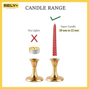 Rely + 2 Mini vàng xi lanh hình bàn ăn Trung tâm trang trí nhà côn nến chủ sở hữu đèn lồng khác nến lọ - Product Image 4