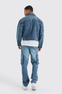 Veste en jean double face coupe-vent élégante pour hommes, manteau en coton décontracté avec appel Streetwear - Product Image 2