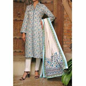 Traje de 3 piezas sin coser VS Signature Printed Lawn Vol 1 - 204 A - Product Image 2