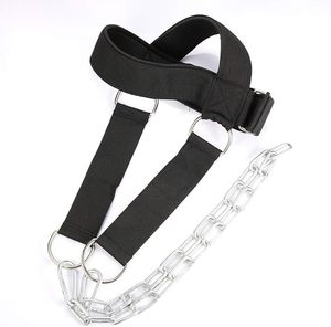 Arnés de Cuello para Entrenamiento con Pesas, Arnés de Cabeza Ajustable y Resistente con Cadena de Acero para Fortalecimiento del Cuello y Ejercicios de Gimnasio - Product Image 1