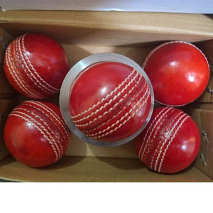 Logotipo personalizado Cricket Hard Ball 156G Estándar internacional Cosido a mano 50 + Overs Balls al por mayor - Product Image 5