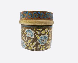 Porte-encens fait à la main de luxe imprimé nouvelle boîte en bois Bakhoor Mubakhara brûleur pour la maison bureau mosquée parfum - Product Image 1