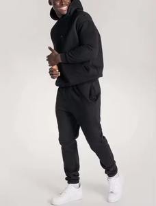 Nueva llegada de los hombres de invierno transpirable cómodo anti-olor impreso chándal deportivo ecológico liso teñido ropa deportiva - Product Image 5