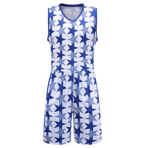 Ensemble de maillot de basket-ball confortable pour hommes pour les sports d'équipe actifs en été, maillot personnalisé, shorts, ligues scolaires, respirant à 100% - Product Image 3