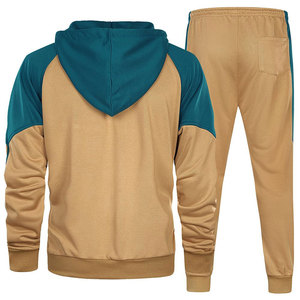 Venta al por mayor Logo Heavyweight Men's Blank Chándal Set Streetwear Transpirable Sweatsuits Oversize Cotton Chándal para hombres - Product Image 2