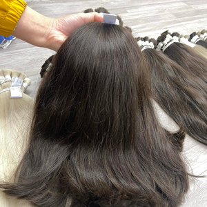 ¡Gran venta! Paquete de cabello crudo sin procesar 100% Extensiones de cabello humano vietnamita Paquete de cabello a granel al por mayor de fábrica - Product Image 3