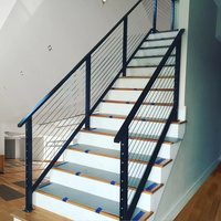 HIMOWAY Livraison Rapide Poteaux de Clôture en Acier Inoxydable pour Balustrade de Terrasse, Garde-Corps de Balcon, Poteau de Garde-Corps à Câble DIY
