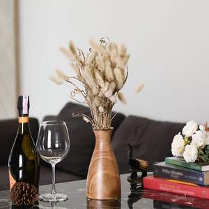 Vase en bois élégant avec un design moderne et élégant Parfait pour la décoration minimaliste de la maison Décoration d'hôtel et espaces de bureau - Product Image 3