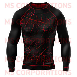 Rash-Guard MMA Bjj avec logo personnalisé Ensemble de jiu-jitsu à manches longues Vente en gros Équipement de surf grande taille pour homme avec logo personnalisable - Product Image 3