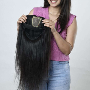 Qualité de luxe 100% cheveux humains femmes aspect naturel avant diverses Options personnalisables vague profonde 4x4 longue directe bangladeshi - Product Image 5