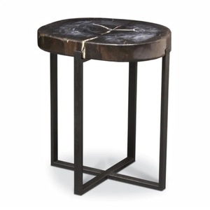 Derniers meubles artisanaux Table basse en bois Restaurant et hôtel Table à café et thé Pièce maîtresse de salon Plateau en marbre - Product Image 5