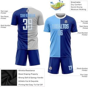 Uniforme de football professionnel pour enfants dernière conception 100% polyester couleur unie Logo personnalisé nouveau style Service OEM ensembles disponibles - Product Image 3