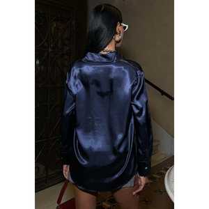 Chemise en satin décontractée haut de gamme 3438, élément de mode simple - Product Image 4