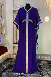 Caftan arabe design violet et bleu - Product Image 5