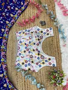 Vintage tradicional étnico Kasturi seda Georgette Lehenga Choli Multi-hilo elegante Dori Zari Cutwork borde - Product Image 4