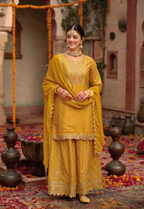 ชุดสلوار คามีซ ผ้าพิมพ์ลายดิจิทัลปักลาย คอลเลคชั่นใหม่ล่าสุดจากเฮวี ชิโนน สำหรับผู้หญิง เสื้อผ้าอินเดีย-ปากีสถาน แบบสำเร็จรูป - Product Image 3