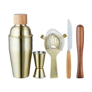 Elegante Juego de Herramientas de Barra de Metal Moderno y Ecológico, Accesorios de Barman de Acero Inoxidable Diseñados para Mezclar Cócteles en Casa - Product Image 4