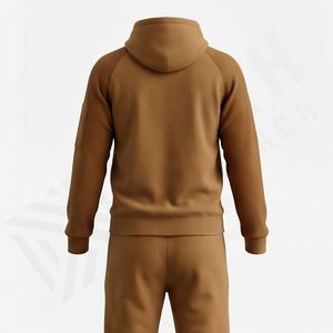Survêtements pour hommes en gros, logo personnalisé, coupe-vent, en molleton de coton uni, design rayé blanc, vêtements de sport imprimés, couleur personnalisée - Product Image 2