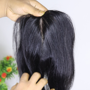 Extensiones de Cabello Humano Remy Indio Real de 12 Pulgadas con Textura Lisa para Mujer, Tejidas a Mano con Doble Trama Fusionada a Máquina - Product Image 4