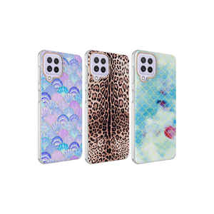 Pour Samsung pour Galaxy A22 4G Coque Premium NXXA Bella Coque arrière en silicone bleu - Coque de téléphone portable en silicone souple pour A22 A33 A53 - Product Image 2