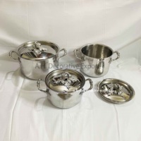 Casseroles et marmites de cuisson en acier inoxydable martelé, style artisanal moderne européen, avec couvercles en forme de citrouille, écologiques et forgées à la main, pour la cuisine et le service