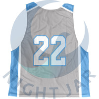 Maillot de lacrosse personnalisé réversible, imprimé par transfert thermique, en maille légère, respirant, séchage rapide, anti-UV, 100% polyester, vêtements de sport